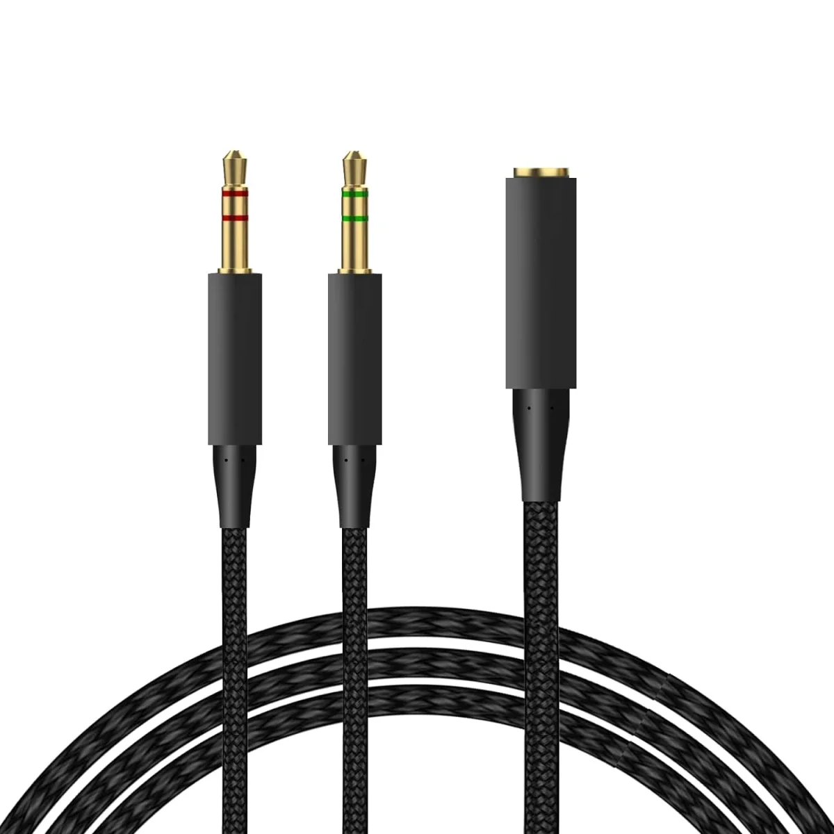 Hyper X Headphone Splitter 2-in-1 Y Audio Extension Cable 2M for 3.5mm Stereo Headsets