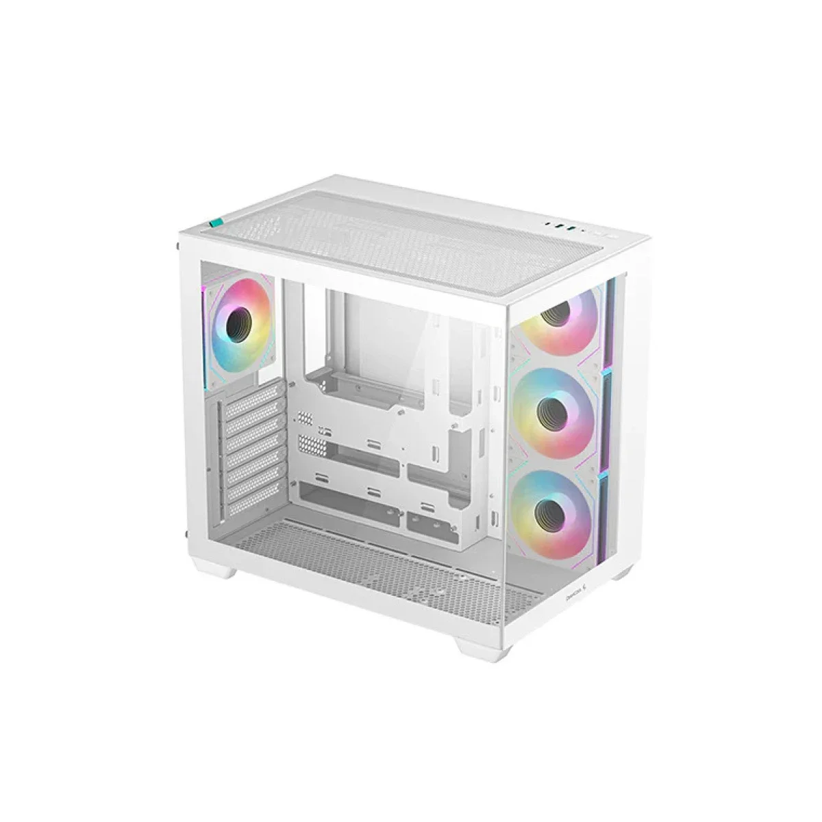 DeepCool CG530 4F White Panoramic ATX Mid-Tower Case with 4 ARGB Fans - Thumbnail 2