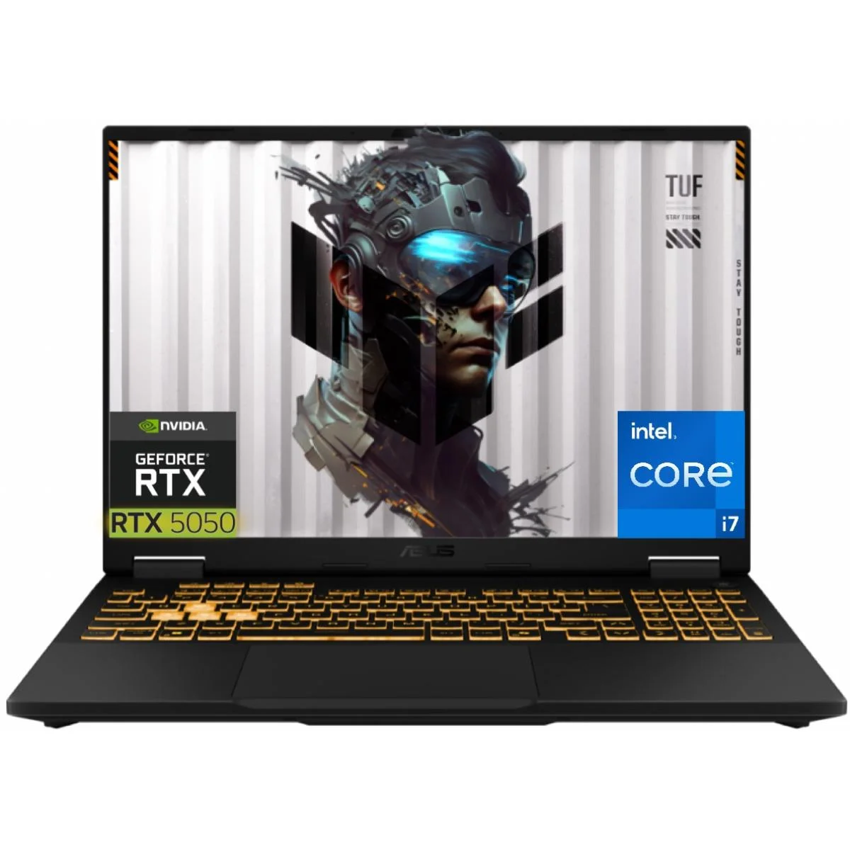 لابتوب ألعاب Asus TUF Gaming F16 16 إنش IPS FHD+ 165 هرتز، Core i7-14650HX، RTX 5050، رام 16GB، SSD 512GB