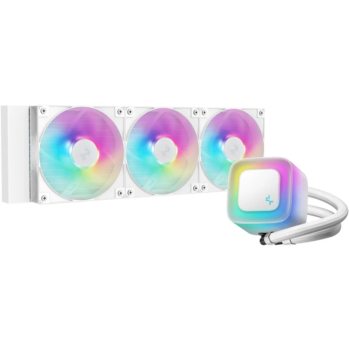 DeepCool LE360 V2 Liquid CPU Cooler 360mm ARGB White - Thumbnail 2