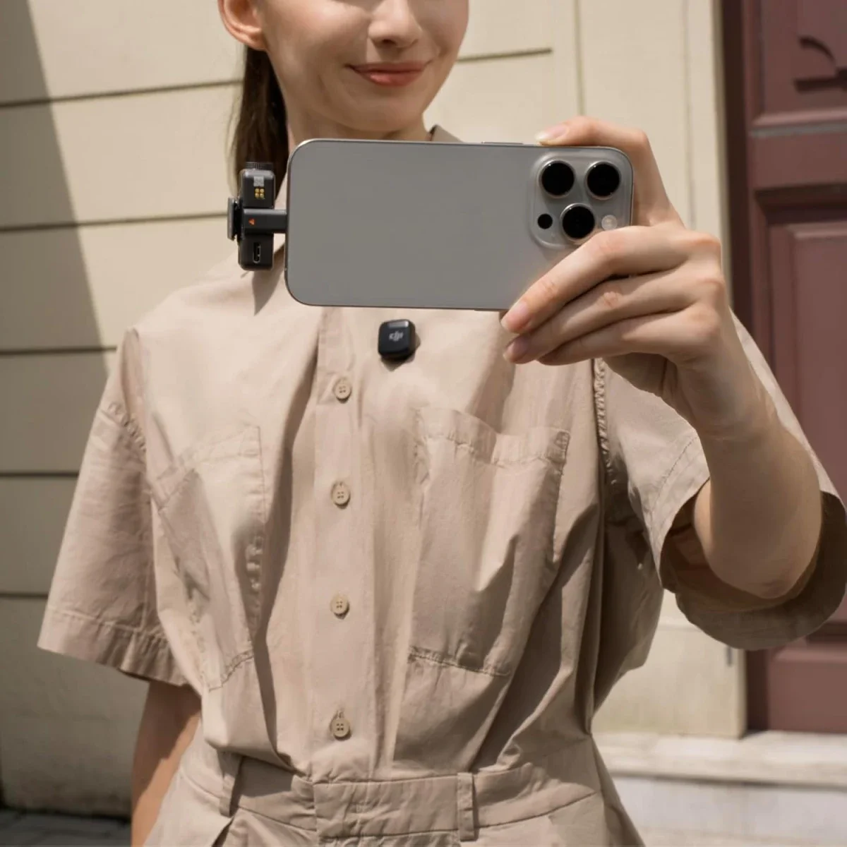 ميكروفون لافالير لاسلكي DJI Mic Mini ‏(1 TX + 1 RX) بمدى نقل 400 متر - Thumbnail 7