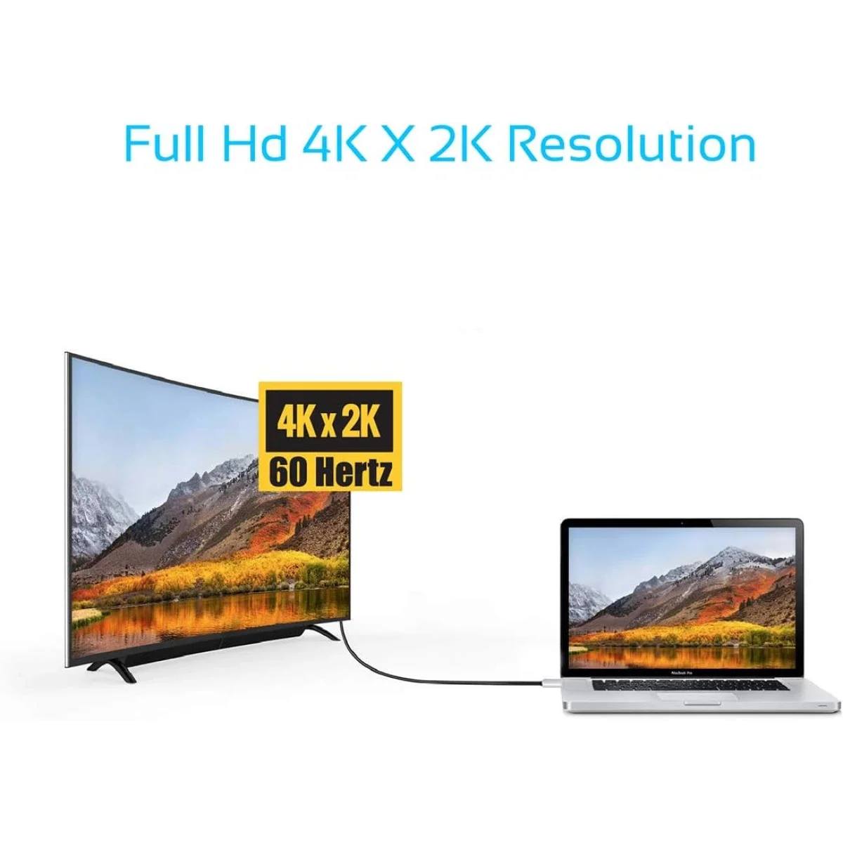 كابل Promate HDLink-60H من USB-C إلى HDMI بدقة 4K 60Hz بطول 1.8 متر، رمادي - Image 6