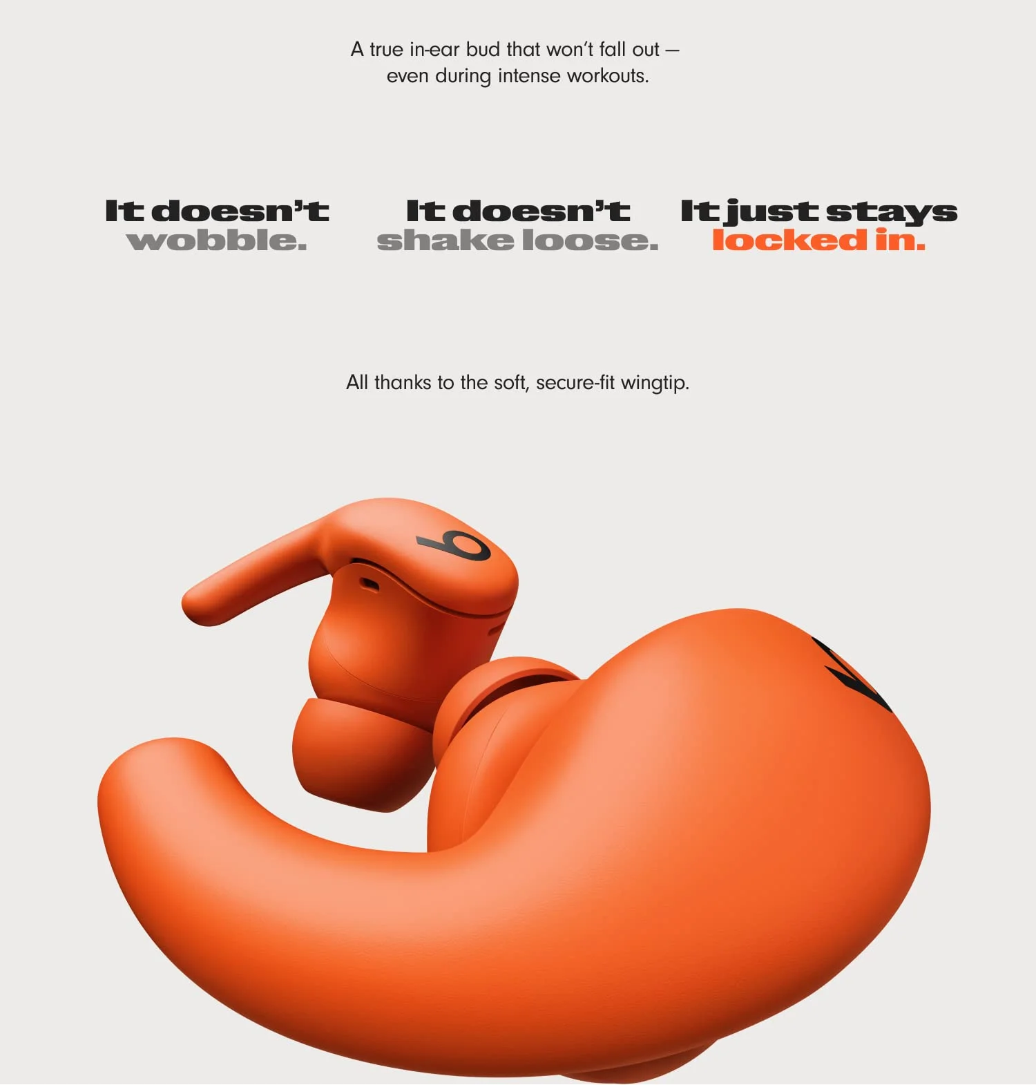 سماعات أذن رياضية Beats Powerbeats Fit لاسلكية بعزل الضوضاء - أسود داكن - Thumbnail 8