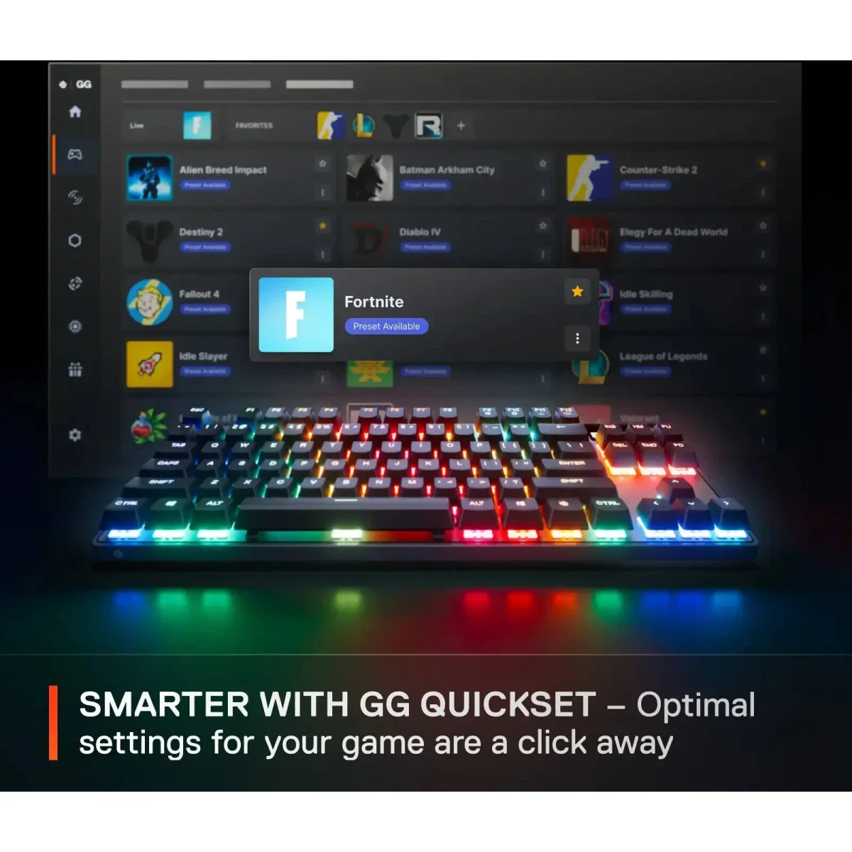 SteelSeries Apex Pro TKL Gen 3 Wired Mechanical Gaming Keyboard with OmniPoint 3.0 Switches - Black - Thumbnail 5