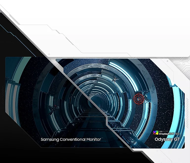 شاشة ألعاب ذكية Samsung Odyssey G7 G70B مقاس 28 إنش بدقة 4K IPS ومعدل 144Hz واستجابة 1ms - Thumbnail 9