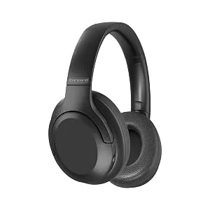 Promate Concord ANC Over-Ear Bluetooth Headphones, 27H Playback, Black - Thumbnail 9