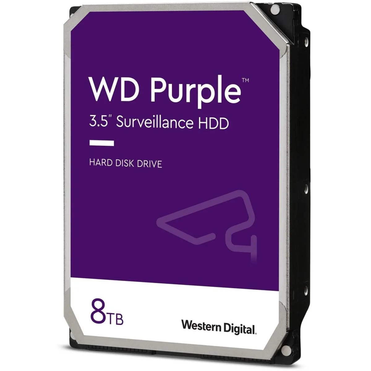 هارد ديسك داخلي للمراقبة Western Digital WD Purple سعة 8TB بسرعة 5640 RPM SATA 6 Gb/s وكاش 256MB WD85PURZ