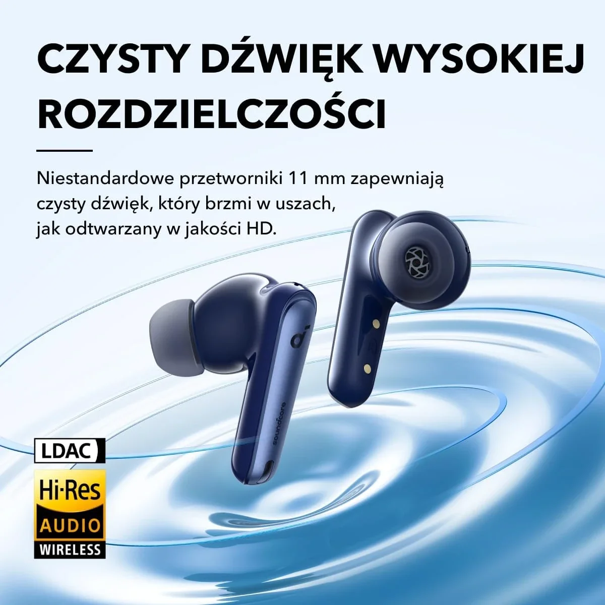 Anker Soundcore Liberty 4 NC Wireless Noise Cancelling Earbuds, Navy Blue - Thumbnail 2