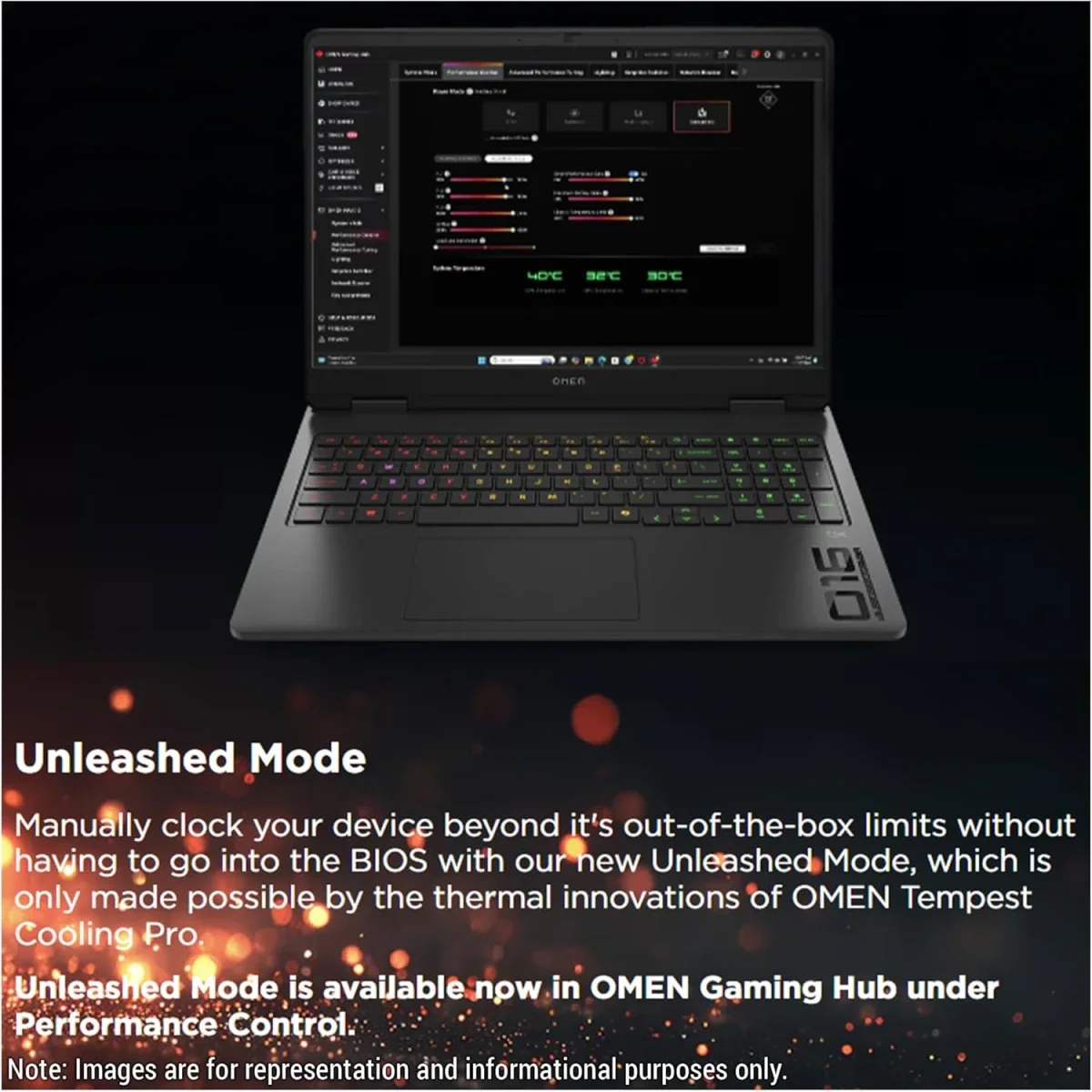 لابتوب ألعاب HP OMEN 16 16-an0020ne 16 إنش Core Ultra 9 285H RTX 5070 165Hz لون Shadow Black - Thumbnail 2