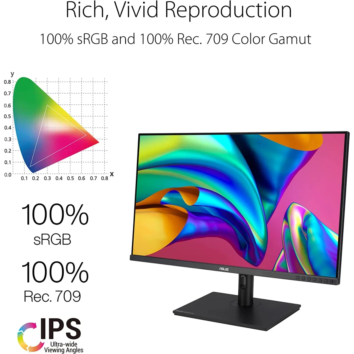 شاشة احترافية Asus ProArt PA328QV مقاس 31.5 إنش IPS بدقة 2K، 100% sRGB ومعتمدة Calman - Image 2
