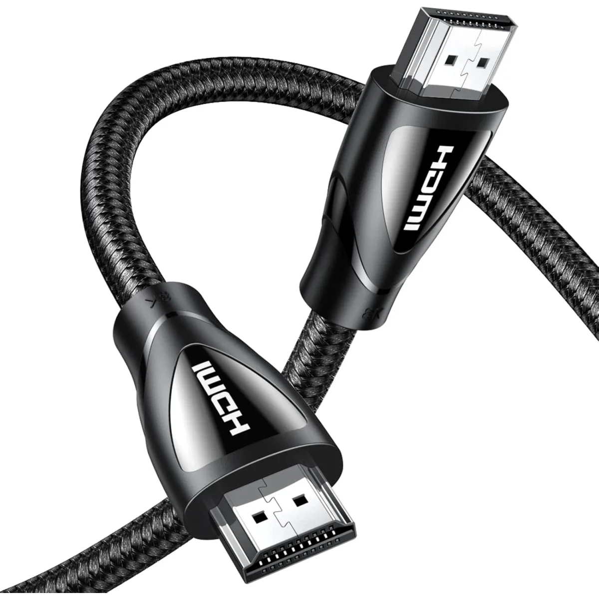 كابل HDMI 2.1 من Ugreen 80401 بطول 1 متر 8K 60Hz و4K 120Hz بسرعة 48Gbps أسود - Image 1