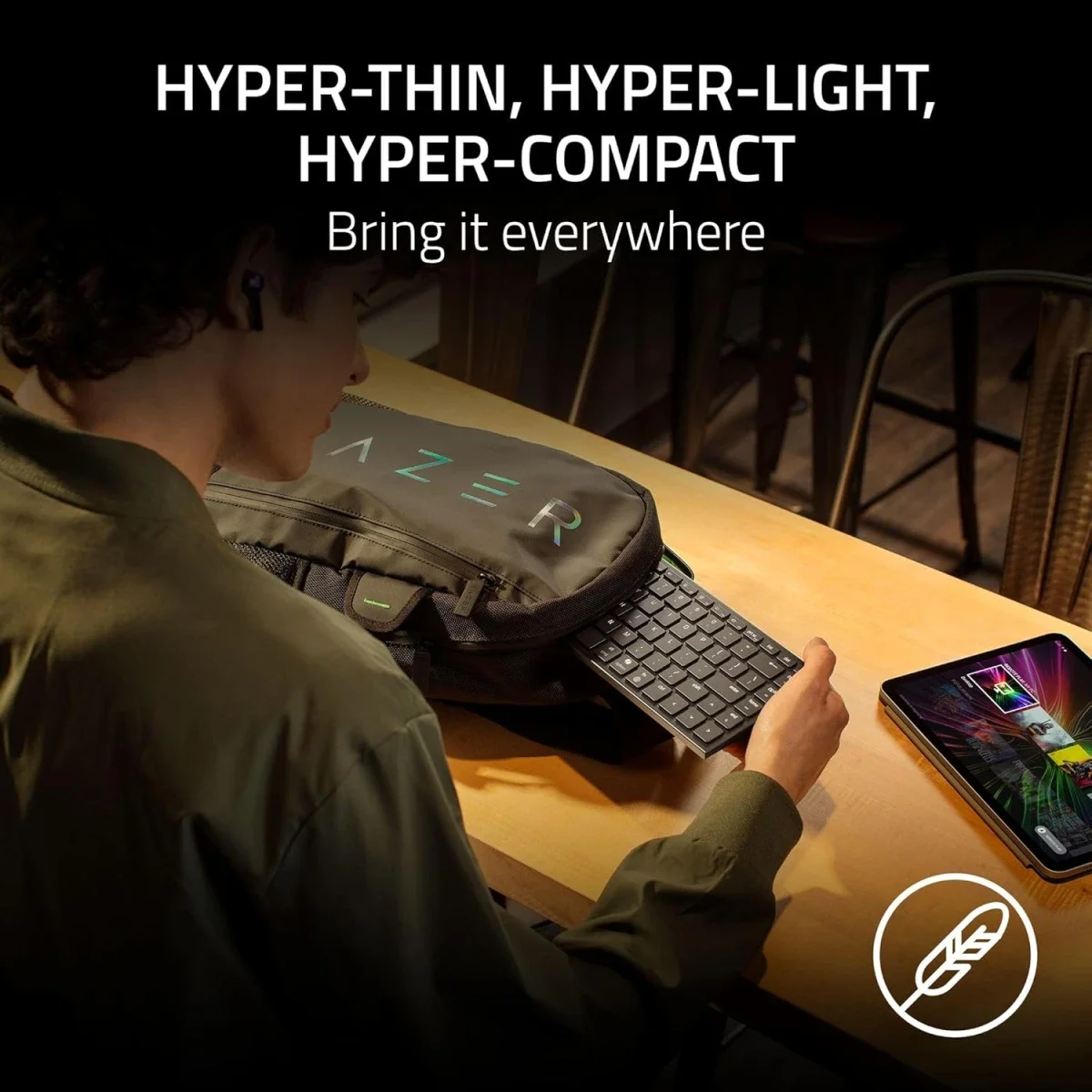 Razer Joro Portable Wireless Gaming Keyboard with Chroma RGB and Low-Profile Switches - Thumbnail 4