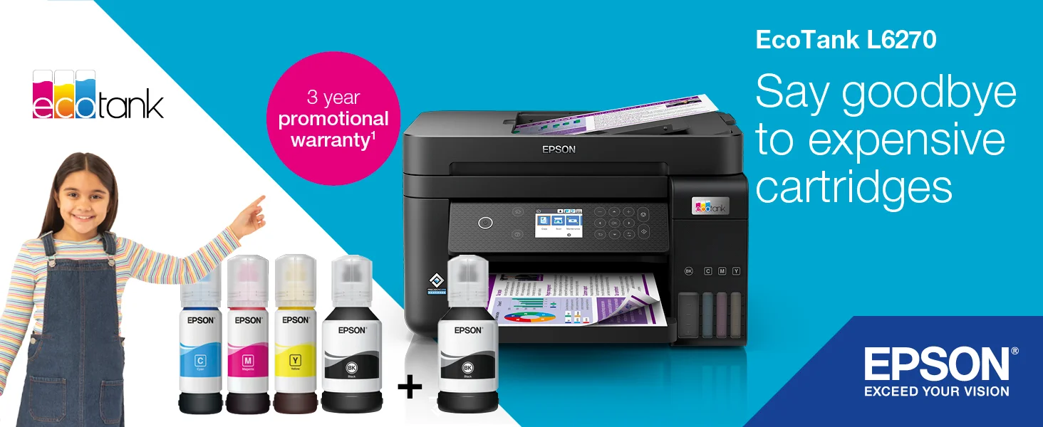 EPSON EcoTank L6270 3-in-1 A4 Color Ink Tank Printer with ADF, Wi-Fi & LCD Screen - Image 6