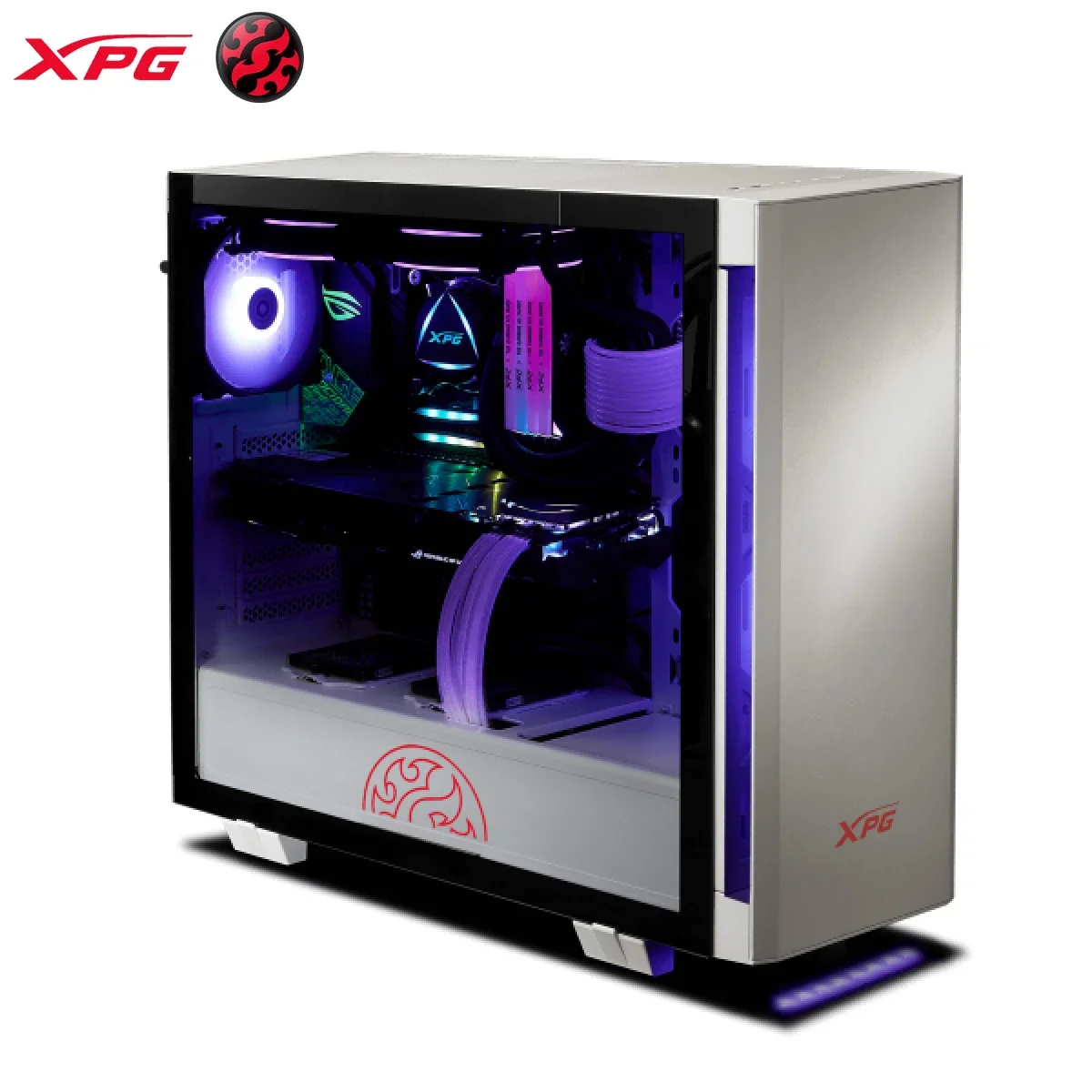 هيكل كمبيوتر ألعاب XPG INVADER ميد تاور أبيض
