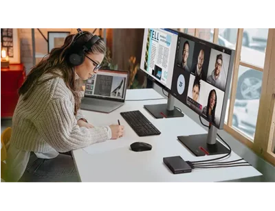 محطة إرساء Lenovo USB-C Universal Business Dock مع شحن 65W ومنفذ DisplayPort 1.4 وHDMI 2.0 و3 منافذ USB-A و2 USB-C - Image 16