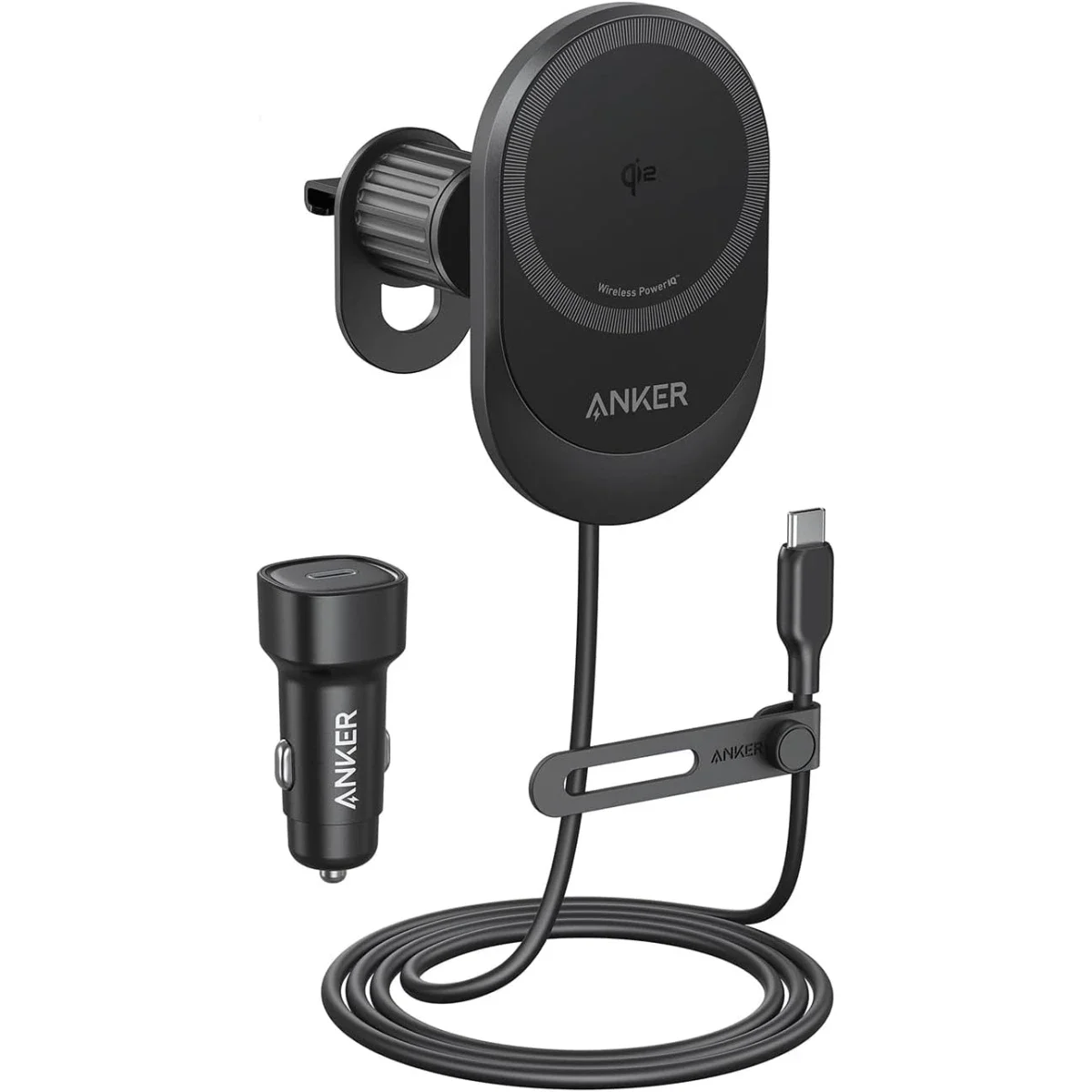 Anker MagGo Qi2 15W Magnetic Wireless Car Charger for iPhone 16/15/14
