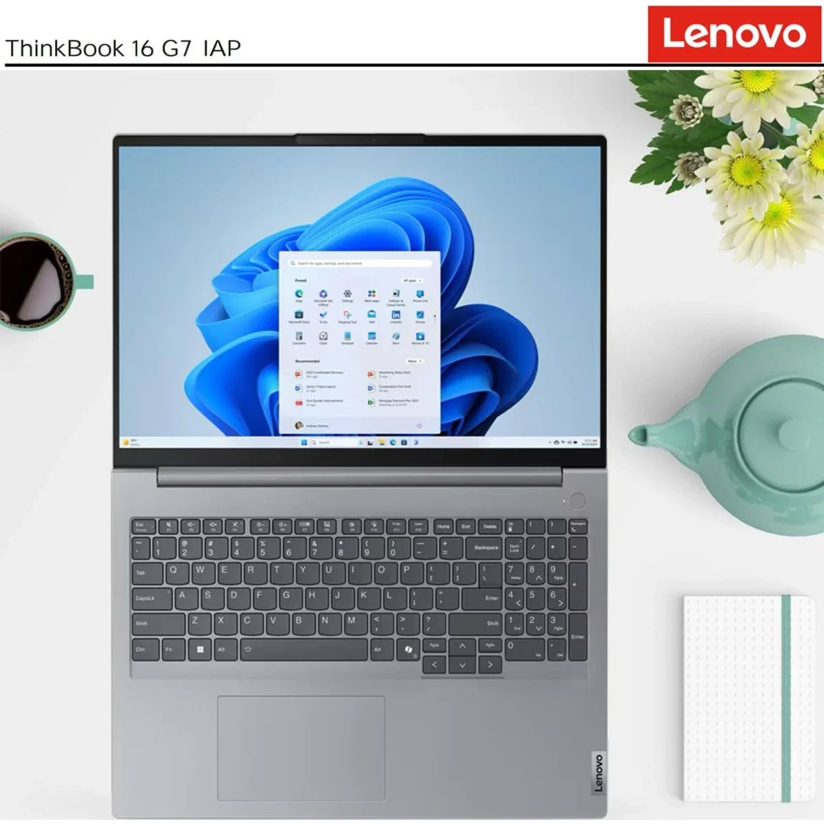 لابتوب Lenovo ThinkBook 16 Gen 8 2025 بمعالج Intel Core 7 240H وذاكرة 16GB وتخزين 1TB SSD وشاشة 16.0 إنش WUXGA لون Arctic Grey - Image 3