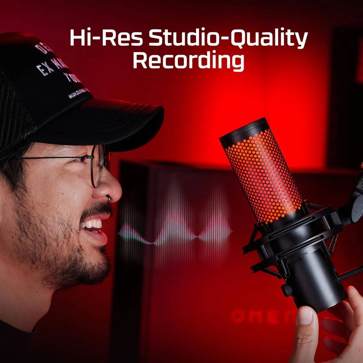 Hyper X QuadCast 2 USB Microphone for Gaming, Streaming & Podcasting - Black - Thumbnail 2