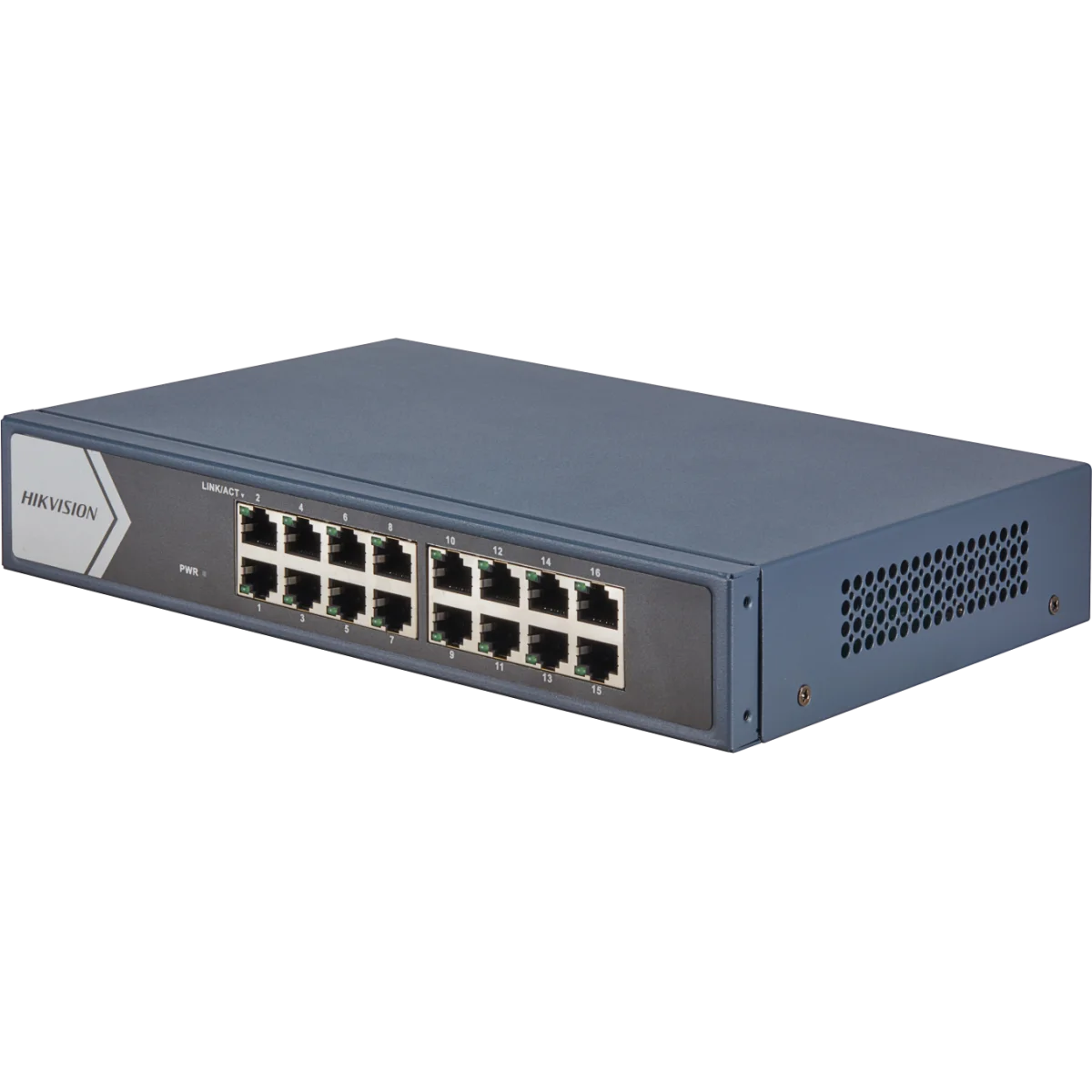 Hikvision DS-3E0516-E(B) 16-Port Gigabit Unmanaged Rackmount Switch, 32 Gbps
