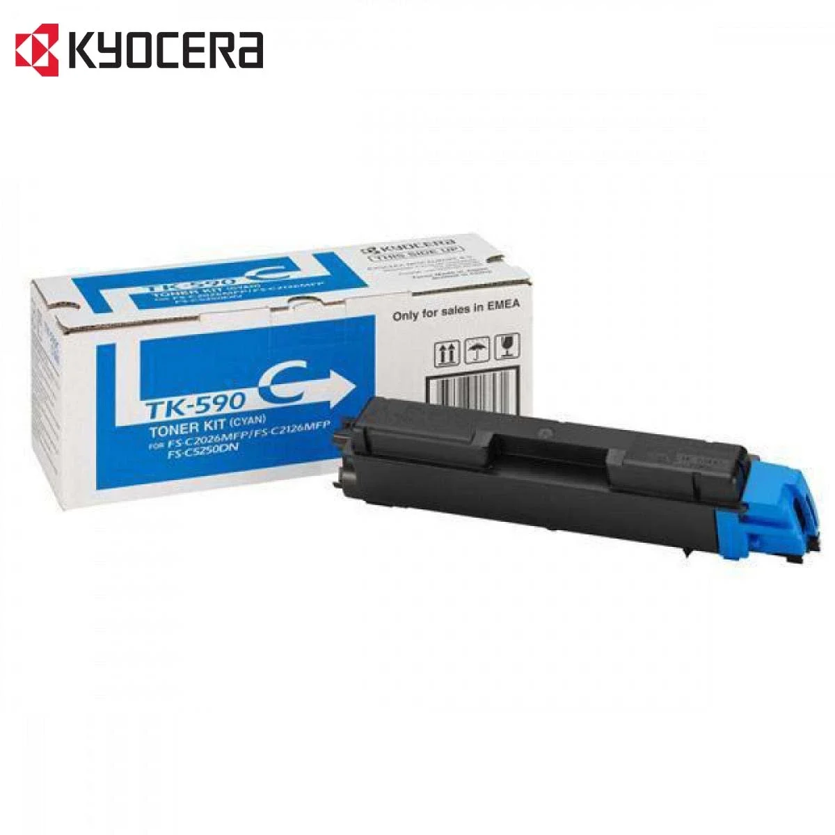 تونر Kyocera TK-590C أصلي سماوي لطابعة FS-2016MFP