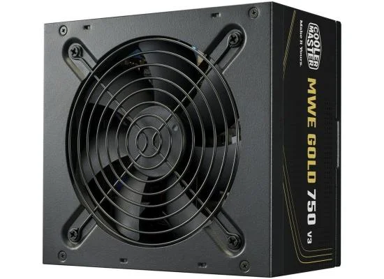 Cooler Master MWE Gold 750 V3 750W 80 Plus Gold ATX 3.1 Non-Modular Power Supply - Thumbnail 4