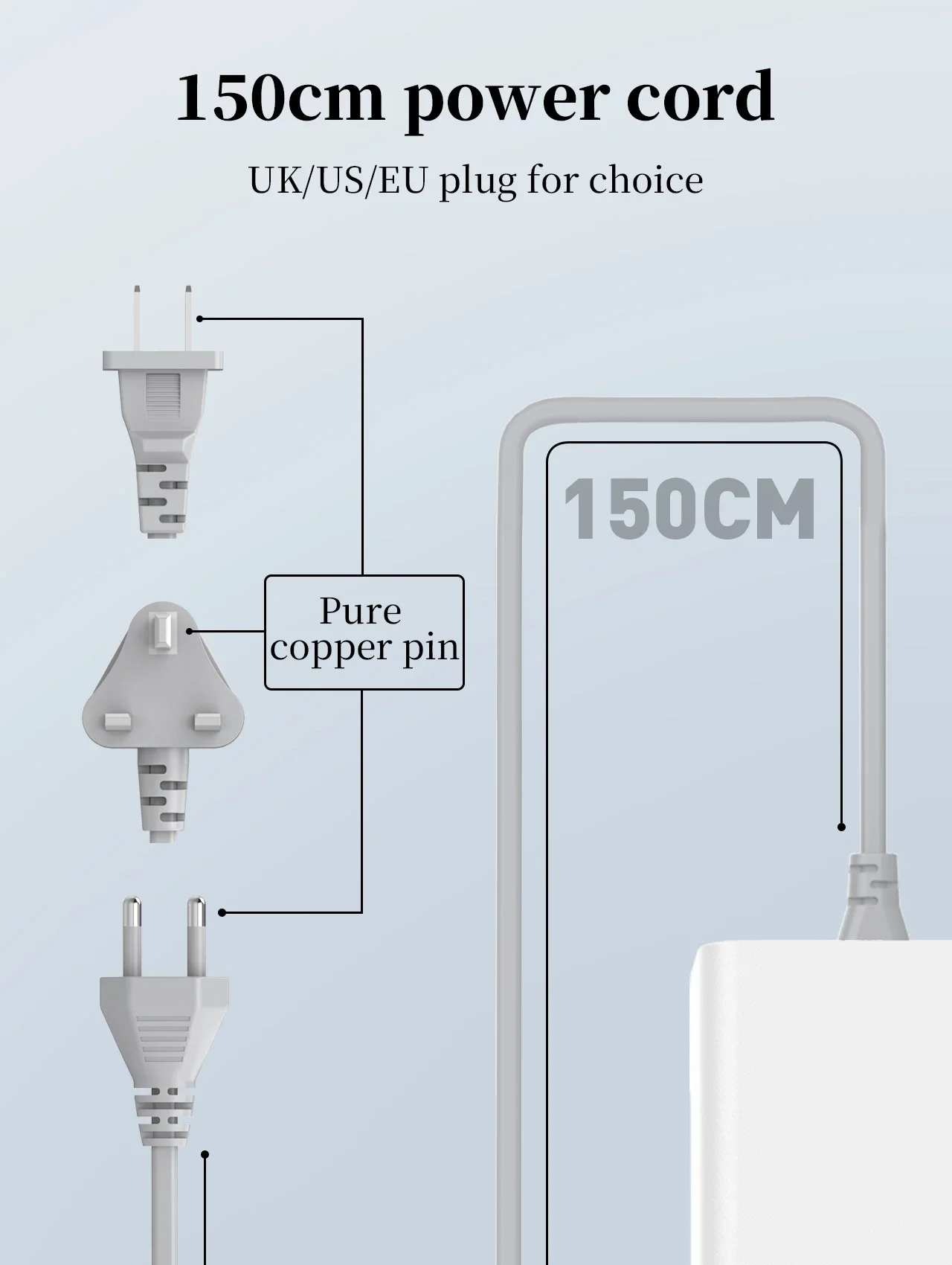 شاحن مكتبي سريع LDNIO Q605 بقدرة 120 واط و6 منافذ USB-C PD - أبيض - Thumbnail 16