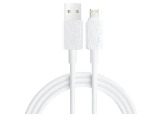 ACEFAST C26-02 USB-A to Lightning PVC Cable - White - Thumbnail 6