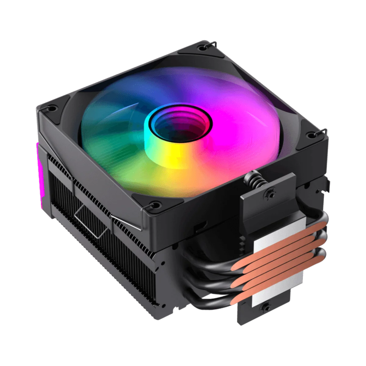 GameMax Sigma 550 Infinity BK ARGB CPU Air Cooler, 220W, 120mm PWM Fan, 5 Direct-Touch Heatpipes, Infinity Mirror, 1-Year Warranty - Image 4