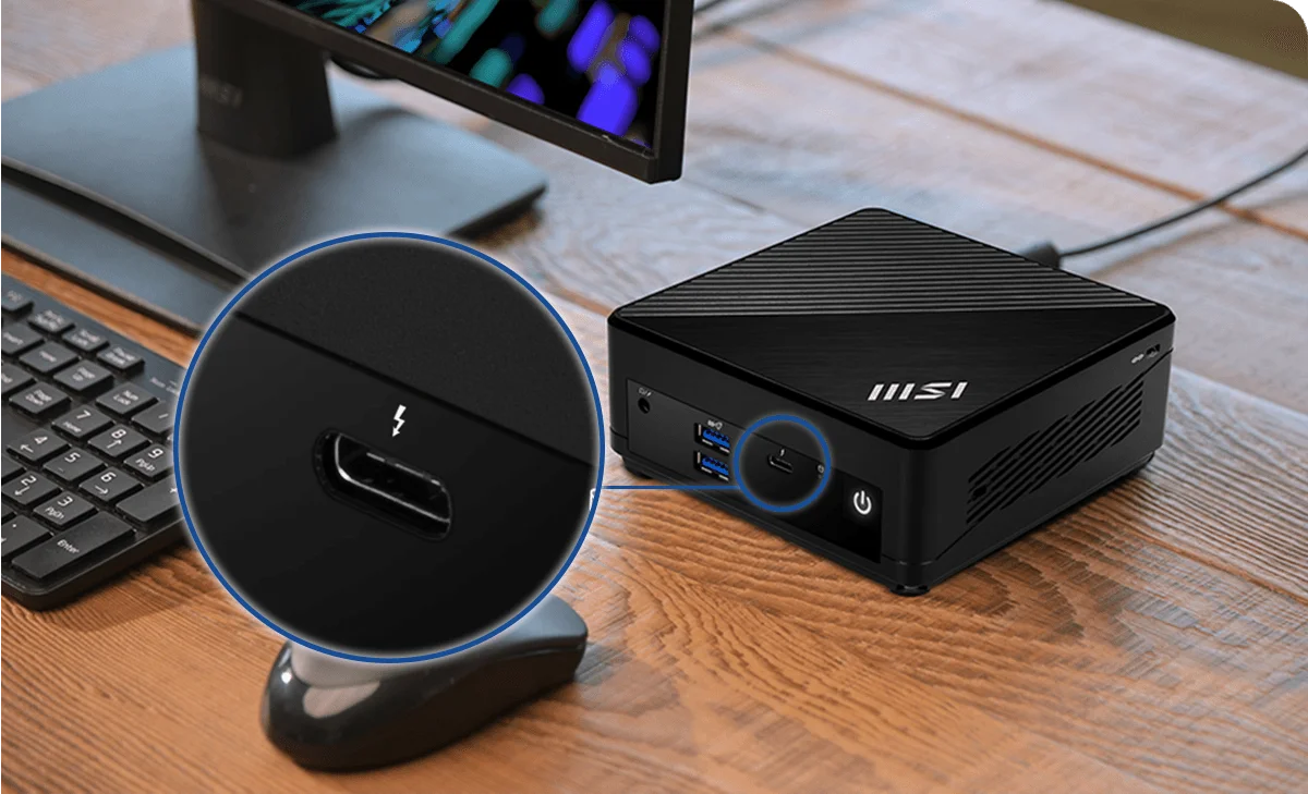 كمبيوتر مصغر MSI Cubi 5 1M بمعالج Intel Core 3 100U وذاكرة 8GB DDR5 و512GB SSD - Thumbnail 19