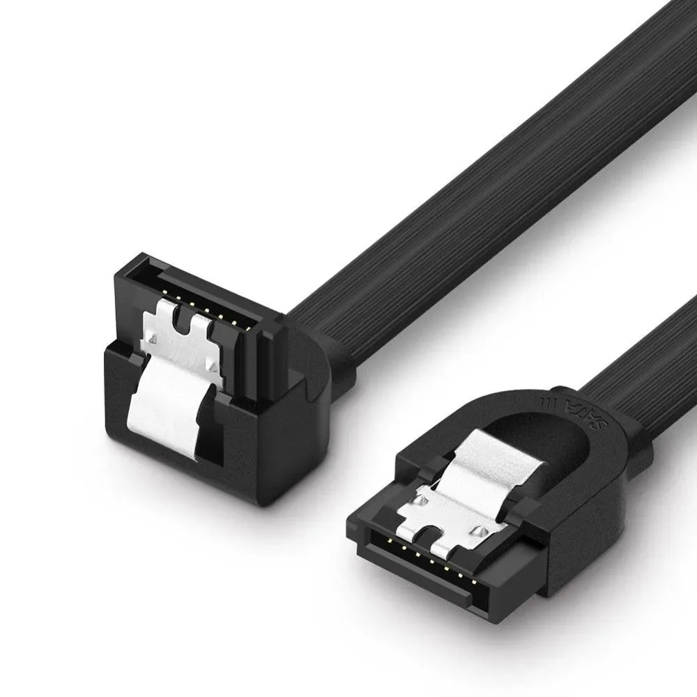 سلك SATA 3.0 عالي السرعة بزاوية Ugreen 30797 US217 بطول 0.5 متر 6Gbps - Image 1