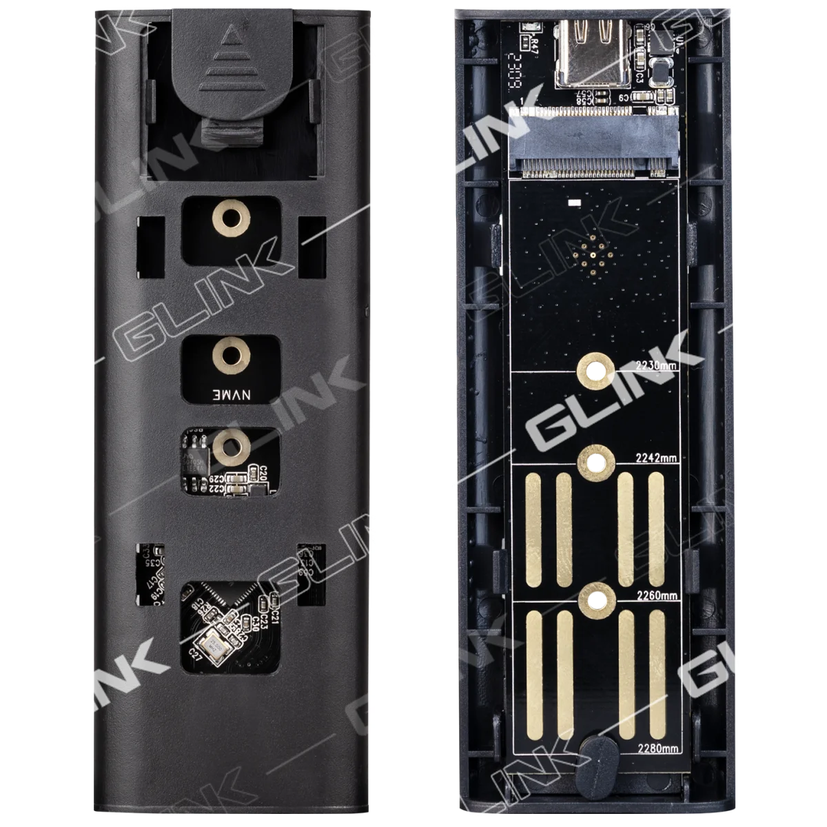 GLINK GHD-036 USB Type-C NVMe/NGFF M.2 SSD Enclosure, 10Gbps