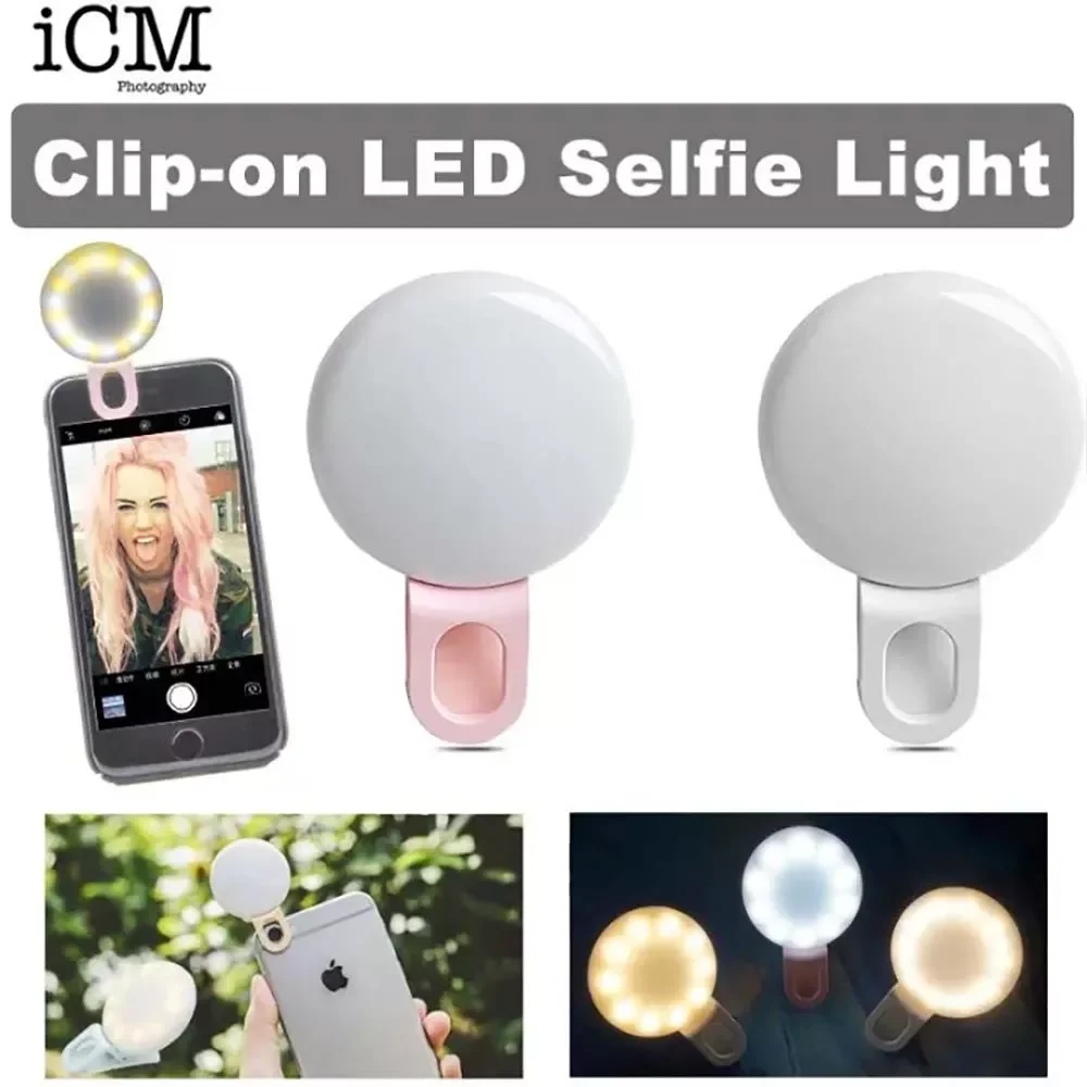 Clip-On LED Selfie Fill Light for Mobile Phones - Thumbnail 4