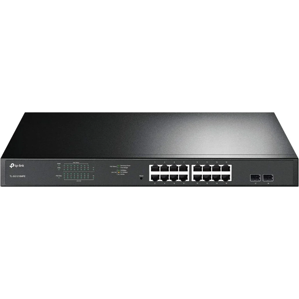 سويتش ذكي TP-LINK TL-SG1218MPE جيجابت PoE+ 16 منفذ مع منفذي Combo SFP وقدرة PoE 250W - Image 1