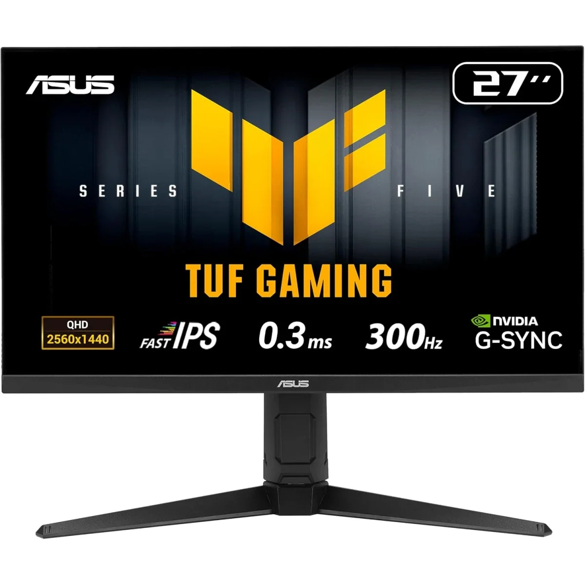 شاشة Asus VG27AQML5A TUF Gaming AI للألعاب 27 إنش Fast IPS QHD، 300 هرتز، 0.3 مللي ثانية
