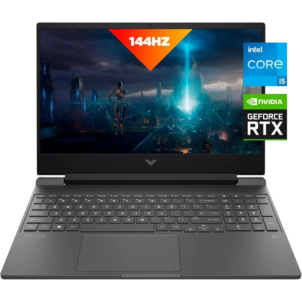 HP Victus 15-fa2082wm Gaming Laptop 15.6-inch FHD 144Hz Core i5-13420H RTX 4050 16GB RAM 512GB SSD Mica Silver