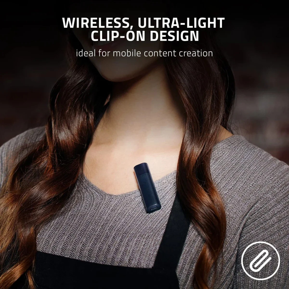 ميكروفون لافالير لاسلكي Razer Seiren BT بتصميم مشبك للبث عبر الهاتف - Image 4