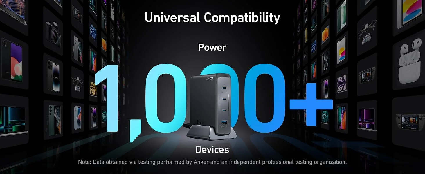 شاحن Anker Prime سريع GaN USB-C بقدرة 240 واط و4 منافذ - Thumbnail 13