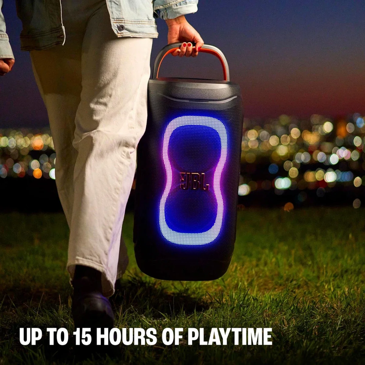 مكبر صوت حفلات محمول JBL PartyBox 130 بقدرة 200 واط، تشغيل حتى 15 ساعة، أسود - Thumbnail 13