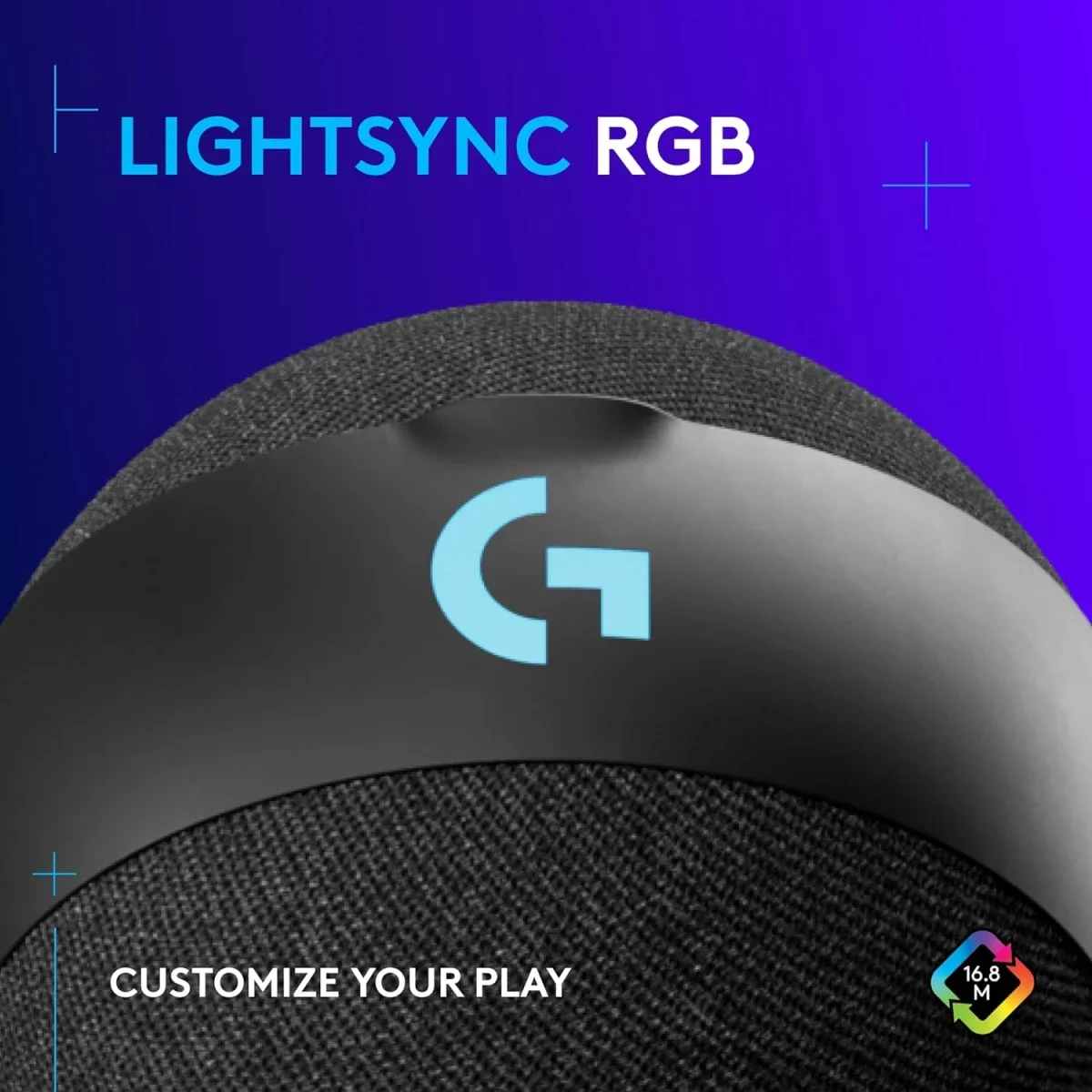 Logitech Yeti Orb USB Condenser Gaming Microphone with LIGHTSYNC RGB, Black - Thumbnail 2