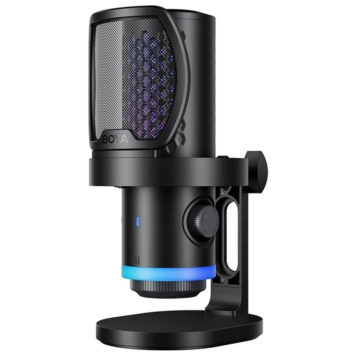 Boya CastMic G40 RGB Noise-Cancelling USB Microphone, 192 kHz/24-bit, Black