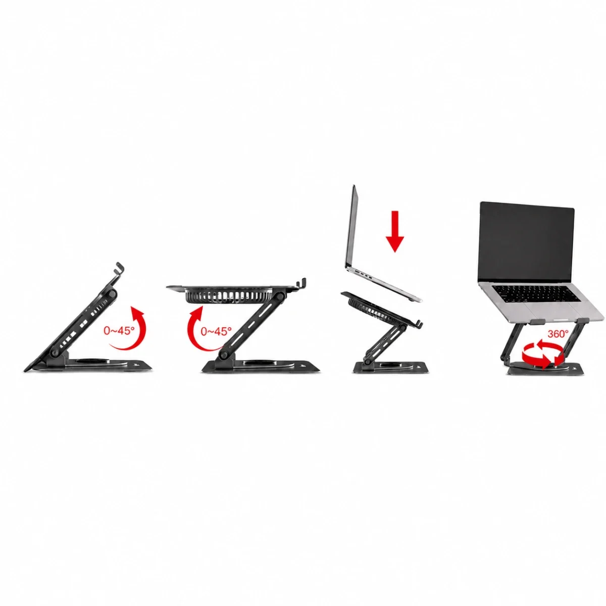 قاعدة تبريد لابتوب Fantech NC30 مغناطيسية RGB مع 5 مراوح - Image 5