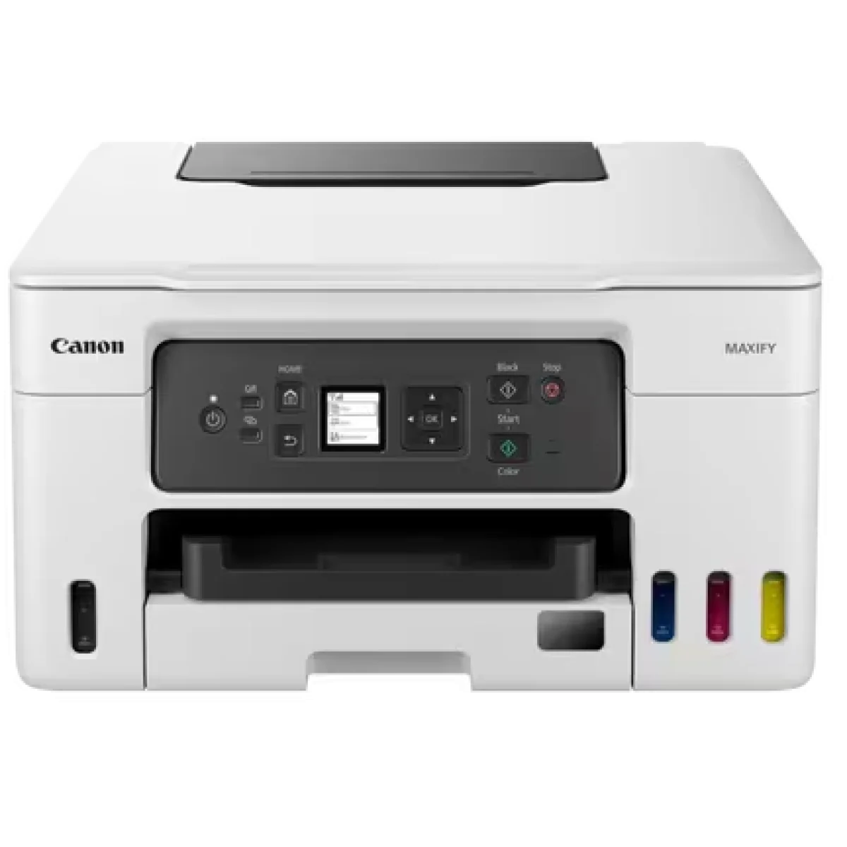 طابعة Canon MAXIFY GX3040 لاسلكية 3 في 1 بخزان حبر قابل لإعادة التعبئة - أبيض - Thumbnail 3