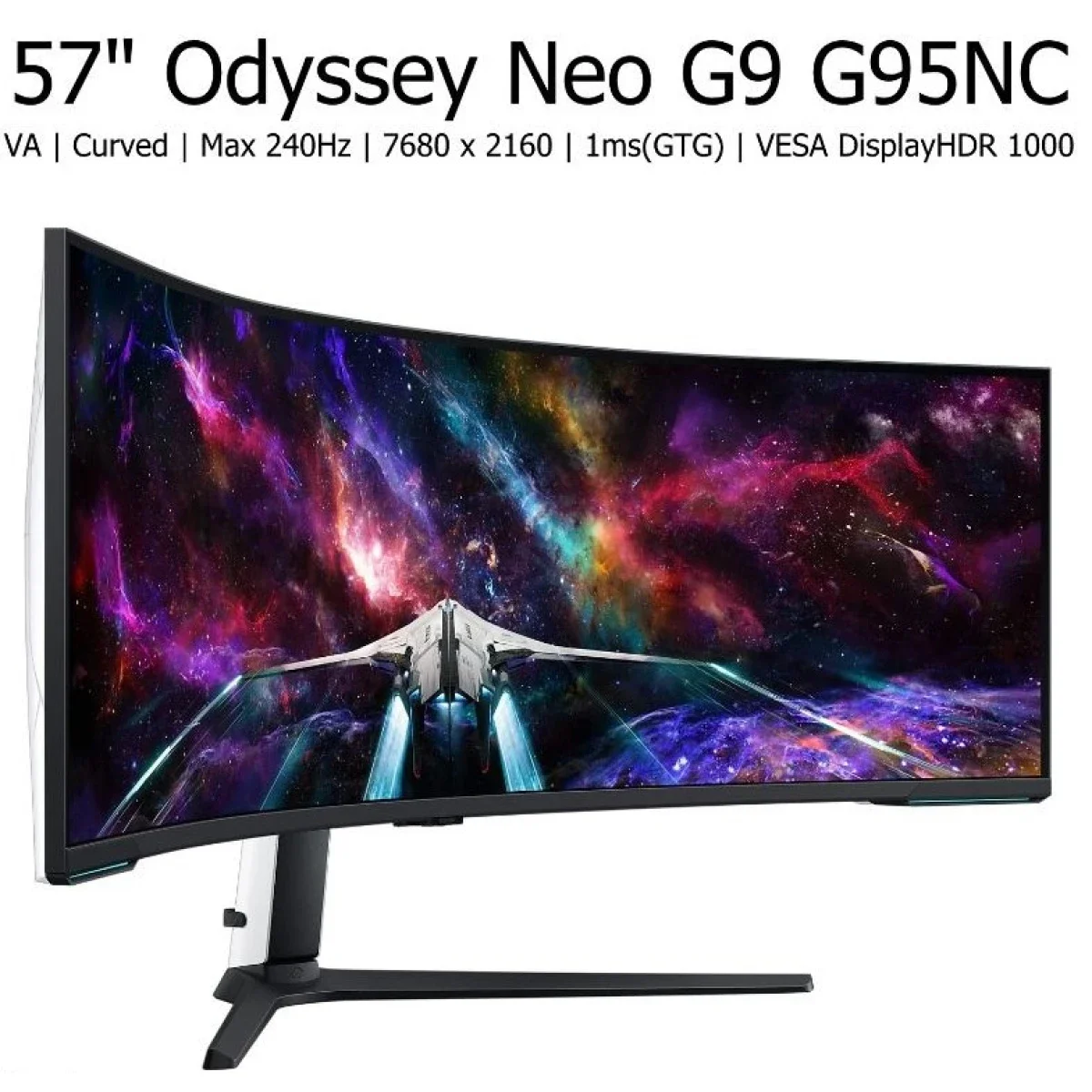 Samsung Odyssey Neo G9 G95NC 57-Inch Dual 4K UHD 240Hz Curved Gaming Monitor