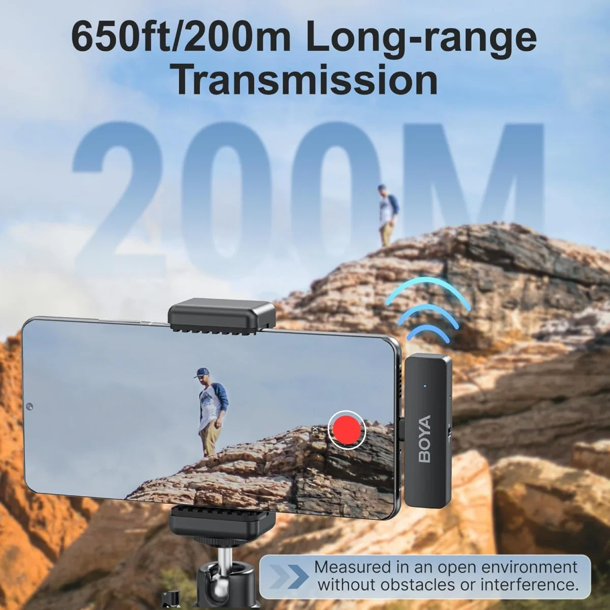 Boya BY-V4U 4-Channel Wireless Lavalier Microphone with USB-C Charging Case - Thumbnail 4