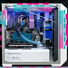 هيكل ألعاب Cooler Master MasterBox TD500 Mesh أبيض ميد تاور بإضاءة ARGB - Thumbnail 12