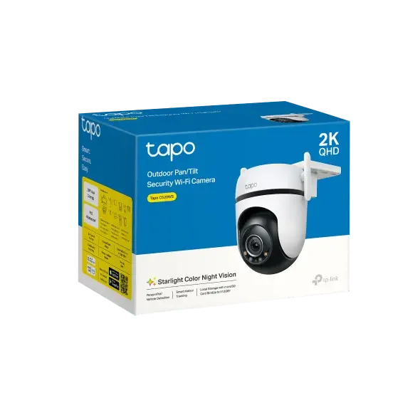 كاميرا مراقبة ذكية Wi‑Fi خارجية متحركة Pan & Tilt بدقة 2K QHD 4MP TP-LINK Tapo C520WS - Image 3