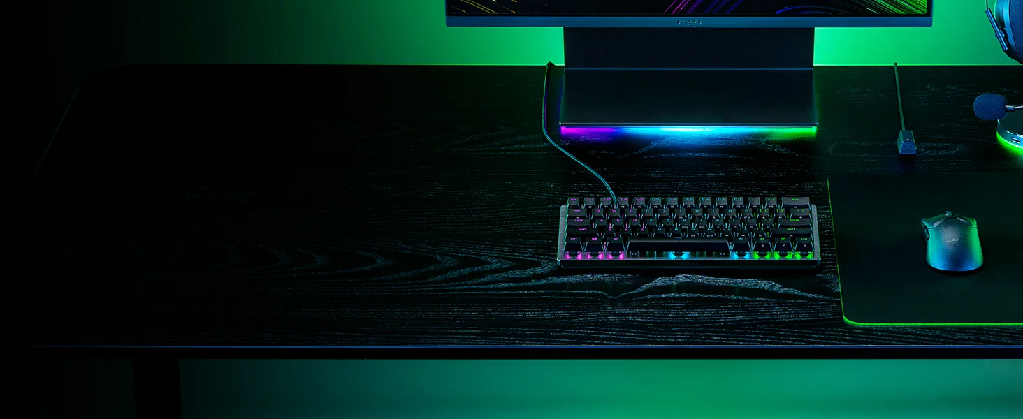 كيبورد ألعاب Razer Huntsman V3 Pro Mini بحجم 60% مع سويتشات أنالوج أوبتيكال - أسود - Thumbnail 21