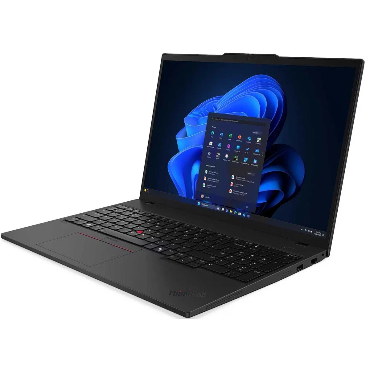 لابتوب Lenovo ThinkPad T16 Gen 4 مقاس 16 إنش بمعالج Intel Core Ultra 7 258V وذاكرة 32GB وتخزين 1TB SSD - Black - Image 3