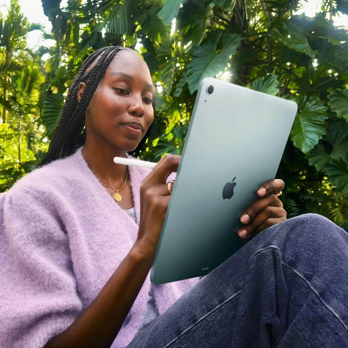 جهاز لوحي Apple iPad Air 11 إنش M4 الجيل الثامن 128GB 5G رمادي فضائي - Thumbnail 2