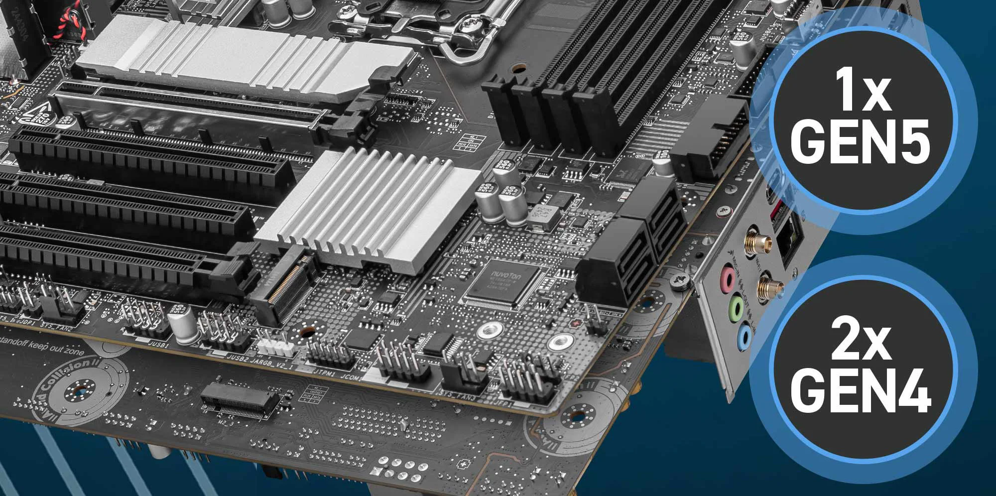 MSI PRO B860M-B mATX Motherboard LGA 1851 DDR5 PCIe 5.0 M.2 Gen5 5G LAN - Thumbnail 13